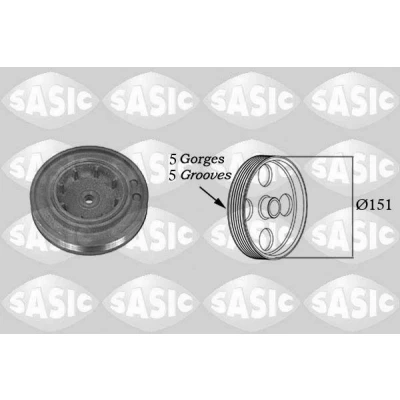 Immagine di SASIC 2154015 Puleggia Albero Motore 151 RENAULT: TRAFIC 2 Bus, MASTER Kasten, OPEL: Movano A Van, Vivaro Combi