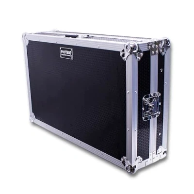 Immagine di Protekt DDJ FLX10 Plus Series DJ Flight Case Con ripiano per laptop controller Pioneer, Nero ,