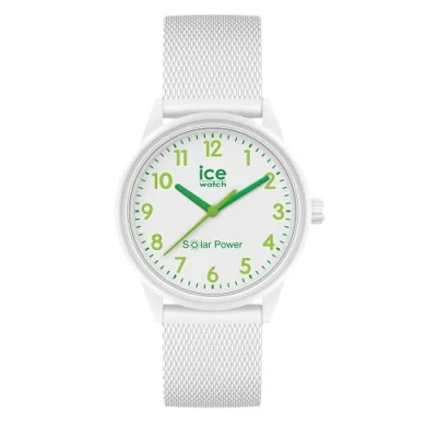 Immagine di ICE Watch solar power Nature numbers Mesh Orologio bianco da Donna con Cinturino in silicone 018739 (Small)