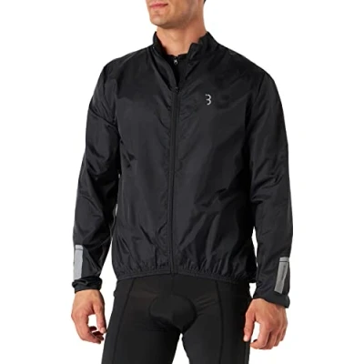 Immagine di BBB Cycling Giacca da ciclismo Baseshield antivento e idrorepellente Cerniera a tutta lunghezza pinza elastica XXXL Nero