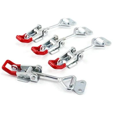 Immagine di 4pcs metallo leva chiusura a leva, 4002 Quick Release morsetto 184 kg/183lbs Tenere Capacità latch pulsante Toggle
