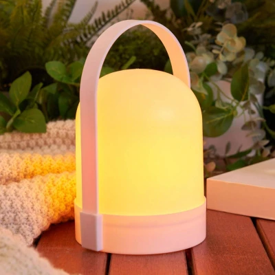 Immagine di Pauleen Mobile Shine Flame Lantern Outdoor 48252 Lanterna a LED IP44, con Timer, Batteria Inclusa 1 x 0,4 Watt, plastica per Esterni, 1500 K, Bianco, 1500k