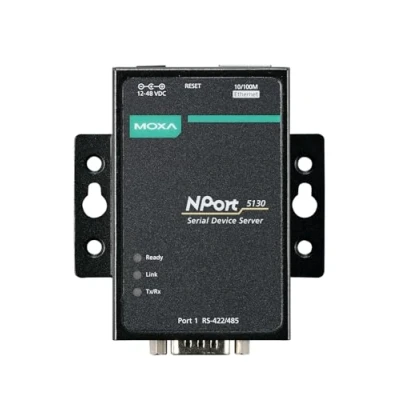 Immagine di MOXA NPort 5130 1 Port Device Server, Ethernet 10/100, RS 422/485, DB9 maschio