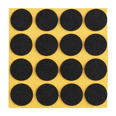 Immagine di peha Feltro Protezione antigraffio per vasi e oggetti decorativi autoadesivi, Soft 1,0 mm di spessore, nero, rotondo 20 (16 pezzi)