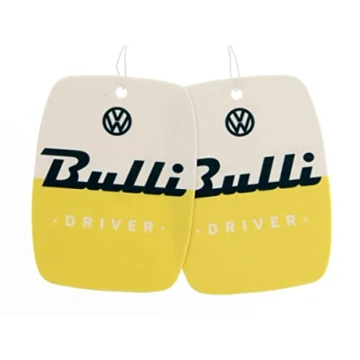 Immagine di BRISA VW Collection Volkswagen Deodorante per Auto Profumatore Fragranza Campervan T1 Bus design (Agrumi/Giallo/Set di 2)