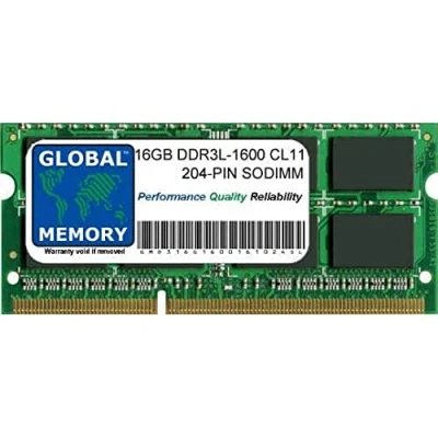 Immagine di Memoria RAM da 16 GB DDR3L 1600 MHz PC3L 12800 204 PIN SODIMM compatibile con computer portatili/notebook