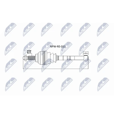 Immagine di NTY NPW RE 011 Albero motore / Semiasse Assale anteriore Cambio manuale