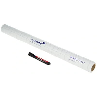 Immagine di Legamaster 7 159000 Magic Chart Flipchart, fogli elettrostatici riposizionabili include 25 (60 x 80 cm) t, 4er Pack