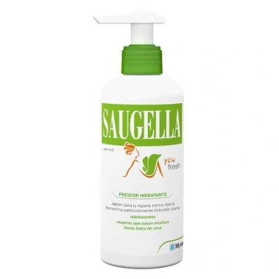 Immagine di Jabón Íntimo Saugella You Fresh ? de higiene íntima diaria femenina para mujeres que buscan una sensación frescor pH 4,5 200 ml