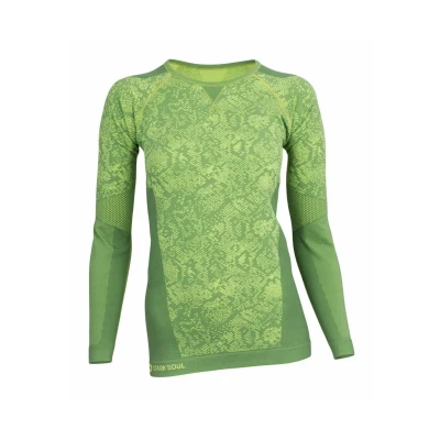 Immagine di STARK SOUL Skiwäsche Abbigliamento Termico, Maglietta a Maniche Lunghe, Colore Verde, Small/Medium Donna