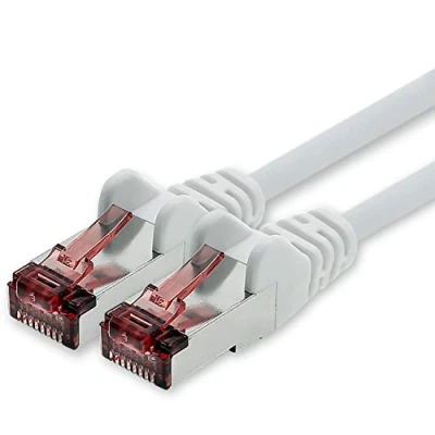 Immagine di Cavo di Rete Cat6 5m Bianco 1 x Patch LAN Cat 6 Sftp Pimf Lszh Rame 1000 Mbit s