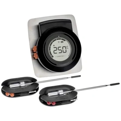Immagine di TFA Dostmann 14.1513.01 Termometro per Grill Allarme, Cavo sensore, App gratis, Controllo della temperatura Burger, manzo, Vitello, Agnello, maiale, Tacchino,
