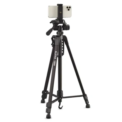 Immagine di Cullmann 52119 Alpha 1800 Tripod mobile BT w. Supporto per smartphone e grilletto Bluetooth (altezza di estensione 140 cm, con testa a 3 vie, carico massimo 2 kg, peso 900 g), nero