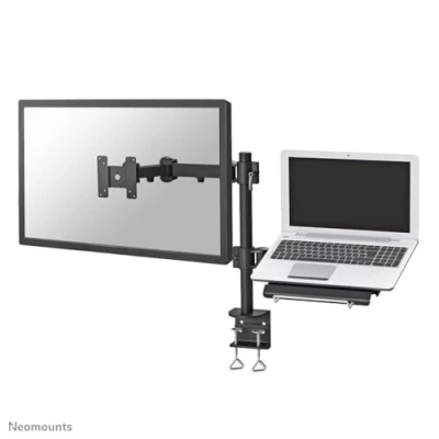 Immagine di Neomounts FPMA D550NOTEBOOK 2 vie Supporto da tavolo per monitor 25,4 cm (10) 81,3 (32) Girevole, Rotante, Inclinabile, Ripiano Notebook