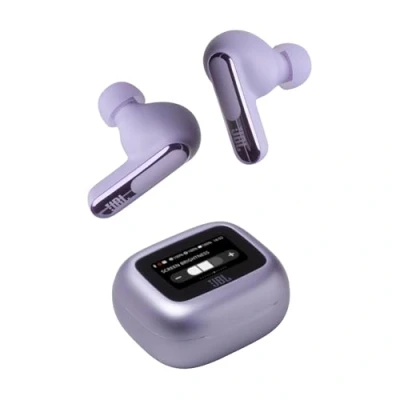 Immagine di JBL Live Beam 3 Cuffie Wireless Bluetooth, 48 Ore di Autonomia, con Cancellazione Adattiva del Rumore e High Resolution Signature Sound, Impermeabili Antipolvere IP55, Inserti Auricolari, Viola