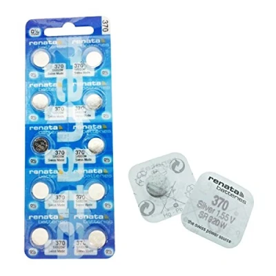 Immagine di 10 X genuino Renata 370 SR920W polso orologio scarico basso argento 1.55 v batteria pile all&#039;ossido di