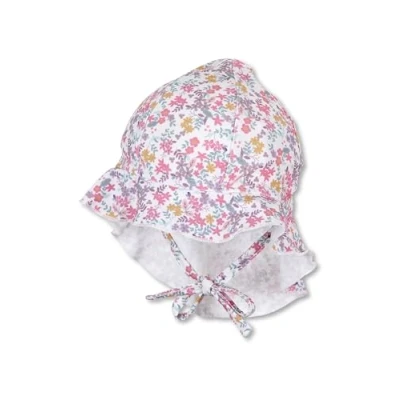 Immagine di Sterntaler Cappello a punta con protezione del collo fiori ecrù
