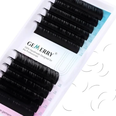 Immagine di 15 20mm mix Ciglia One to Extension Seta 0.20 curvatura d Finte Lunghe Lash Extensions di GEMERRY (0.20 curl 20)