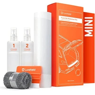 Immagine di Luxshield Pellicola Protettiva per Bordo di Carico MINI Cooper Electric J01 I 2023 2024 Protezione Paraurti, antigraffio, vernice Trasparente