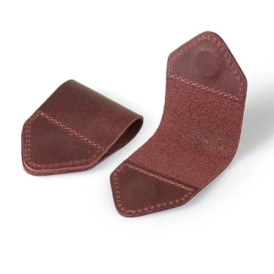 Immagine di Londo Segnalibro fatto a mano in vera pelle (set di 2) (Damson, Magnetico)