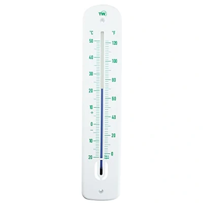 Immagine di termometro da giardino grande 380 mm, per esterni, giardino, serra, patio, terrazza, tettoia, parete, classico, interni ed colore verde