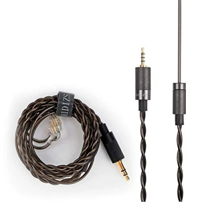 Immagine di HIDIZS cavo per cuffie BL2.5 bilanciato staccabile, 2,5 mm, audio di ricambio cuffie, IEM a 2 pin da 0,78 mm MS4 MS2 MS1 KZ ES4 ZSR ZST ED16 ZS10 TFZ TRN (2,5 mm)