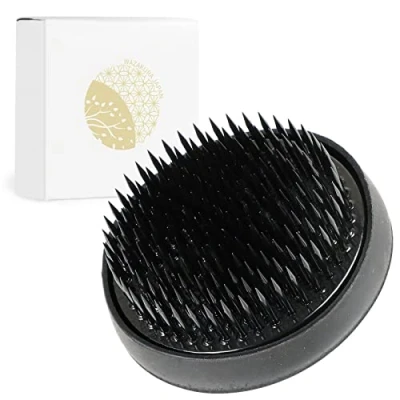 Immagine di Wazakura Kenzan per Ikebana Nero 61mm, Cuscino Spilli Floreali Rotondo, Accessori l&#039;Arrangiamento Floreale Giapponese Pin Frog Rotondo 61mm