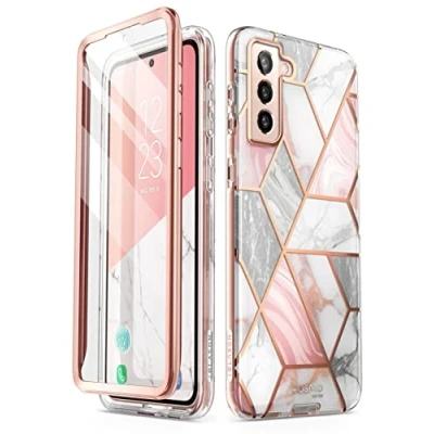 Immagine di i Blason Cosmo Series custodia per Samsung Galaxy S22+ Plus 5g (versione 2022), protettiva sottile a tutto il corpo con pellicola integrata (marmo)