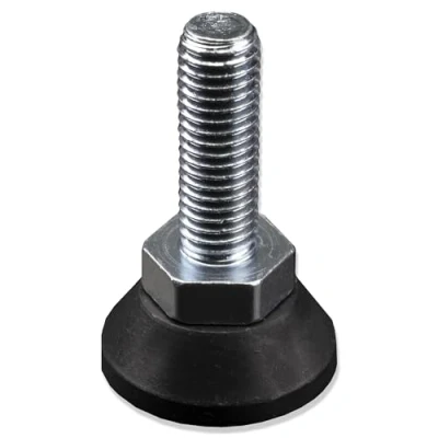 Immagine di Mprofi MT 8 x Vite Regolabile Altezza con Piedino in Plastica Piedini per Mobili Armadio Tavolo Divano M10 30 mm fi30