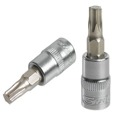 Immagine di KS Tools 922.1484 Chiave a bussola cacciavite TORX® 1/4&quot;, lunghezza 37 mm, T30, gamma ULTIMATE®, in cromo vanadio, finitura cromata satinata