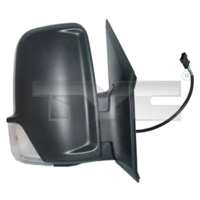 Immagine di Specchietto retrovisore esterno Tyc 321 0109 Dx convesso, per specchio a regolazione manuale, Braccio corto