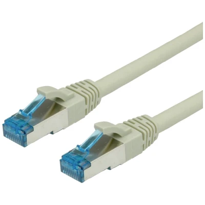 Immagine di Value 21.99.0869 RJ45 cavo di rete, patch CAT 6A S/FTP 20.00 m Grigio doppia schermatura, Privo alogeni, Ritardante fiamma 1 pz.