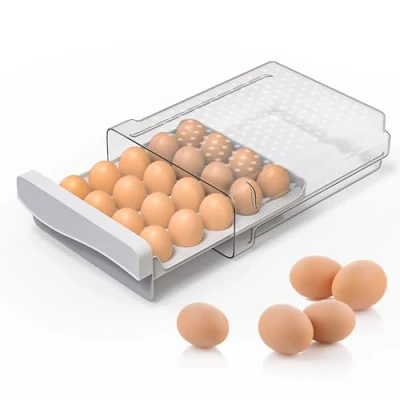 Immagine di Deecam Portauova Frigorifero 20 Uova, Porta Uova da Frigo, Contenitori per a Cassetto in Plastica, Ideale Cucine, Frigoriferi e Picnic