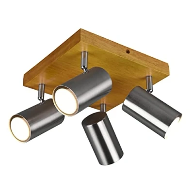 Immagine di Trio Leuchten Punti Luce, Legno/Colore Nichel Opaco