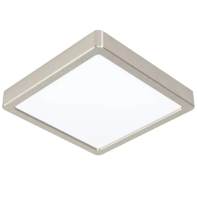 Immagine di Eglo connect.z Smart Home Led lampada da soffitto per bagno Fueva Z, L x 21 cm, ZigBee, app e controllo vocale, colore della luce regolabile, dimmerabile, in metallo nichel opaco, IP44