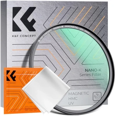 Immagine di K&amp;F Concept Nano K Filtro Magnetico, di Protezione UV Magnetic Filter Quick Swap System in Vetro Ottico con Rivestimento per Obiettivi 72mm(Incluso Un Panno Pulizia)