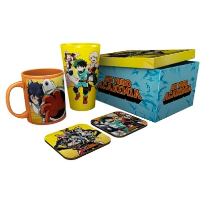 Immagine di ABYSTYLE MY HERO ACADEMIA Confezione regalo in vetro XXL + tazza 2 sottobicchieri