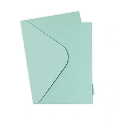 Immagine di Sizzix Surfacez Card &amp; Buste Pack A6 Eucalyptus 10PK 665692 Capitolo 2 2022, Multicolor, One Size