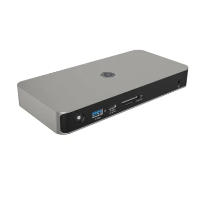 Immagine di ICY BOX USB4 Docking Station (10 in 1) per 2 monitor (2x HDMI 2.1), 4K 120Hz / 8K 60Hz, 4x USB HUB, 3x 3.2 Gen Gbit/s), 100W PD, 2.5 Gigabit Ethernet, audio, lettore di schede, IB DK2880 C41