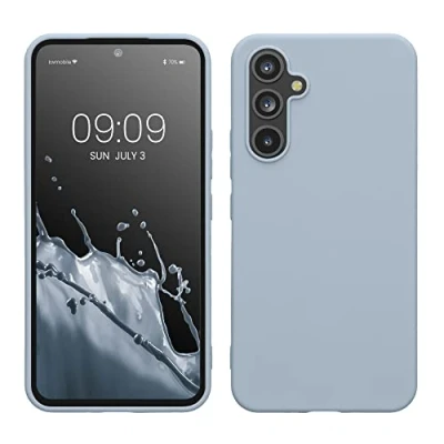 Immagine di kwmobile Custodia Compatibile con Samsung Galaxy A54 5G Cover Back Case per Smartphone in Silicone TPU Protezione Gommata blu chiaro matt