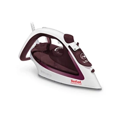 Immagine di Tefal FV5716 Easygliss Plus Ferro a vapore, 190 g/min, colpo di vapore verticale, apertura XL riempimento dell&#039;acqua, vassoio stabile, suola Durilium AirGlide, bianco/bordeaux