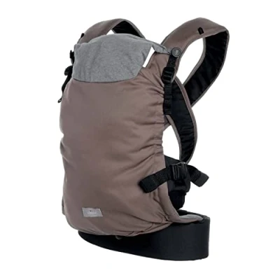 Immagine di Chicco Skin Fit, Marsupio per Neonati Ergonomico, Bambini da 0 Mesi a 9 kg, Regolabile, Ottimo le Anche dei Bebè, Con Spallacci Incrociati e Imbottiti, Cintura Addominale, Cappuccio, Beige