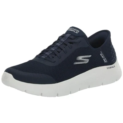 Immagine di Skechers Go Walk Flex Hands Free Slip ins Grand Entry Sneaker, Scarpe da Ginnastica Donna, Blu Navy/Bianco, 35.5 EU Larga