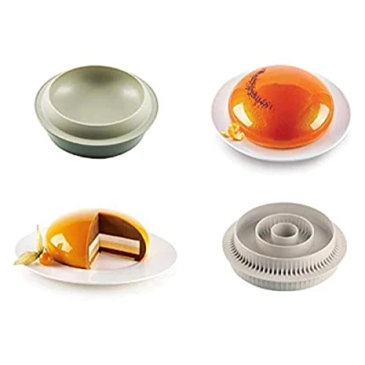 Immagine di Silikomart Set Goccia + Multi Insert Round, 2.5 Litri, Silicone, Grigio