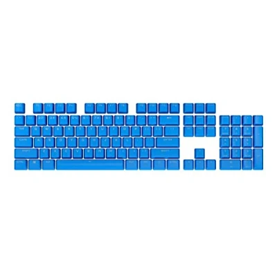 Immagine di Corsair PBT Double Shot PRO Keycap Mod Kit Keycaps ELGATO Blue Riga inferiore standard Superficie ruvida Pareti spesse 1,5 mm Ammortizzatori O Ring