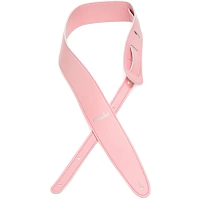 Immagine di Fender, 099.0647.056, VEGAN LEATHER STRAP Tracolla in pelle per chitarra, Larghezza 6.3cm, Colore Shell Pink