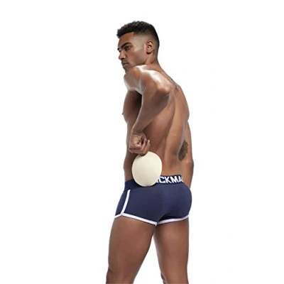 Immagine di JOCKMAIL boxer da uomo con imbottitura per il culo biancheria intima atletica ciclismo intimo corto in cotone hip up rigonfiamento anteriore e posteriore pad push coppa