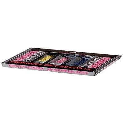 Immagine di Maimeri colori Acrilico scatola in cartone 5 tubi 75ml primari
