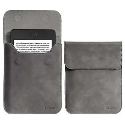Immagine di TiMOVO 6 Pollici Custodia per Tablet da 6&quot; Nuovo Kindle di 11a Generazione 2024/2022, Protettiva con Tasca E Reader, Grigio Siderale