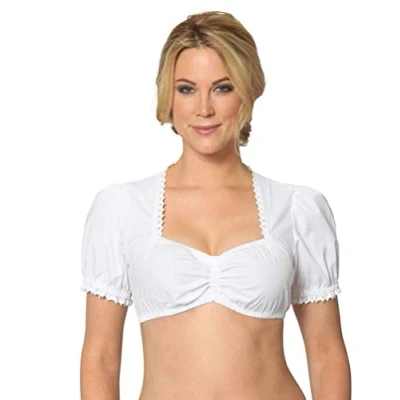 Immagine di Stockerpoint Camicetta folcloristica, Donna,Bianco (Weiß (Weiß)),32